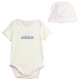Adidas Βρεφικό σετ Essentials Big Logo Bodysuit And Beanie Gift Set